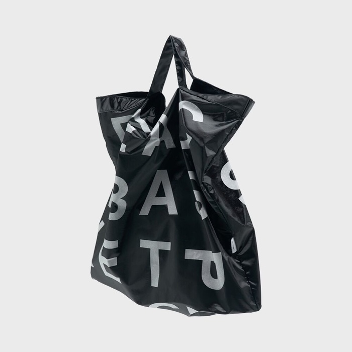 PEACH BASKET MARKET - p.b satin bag (black)